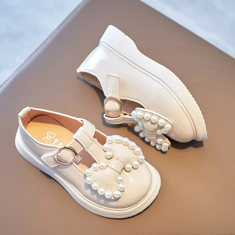 Childrens Shoes Princess Small Leather Shoes Spring and Autumn Girls Single Shoes Soft Sole Non-slip Mary Jane 250517CJ