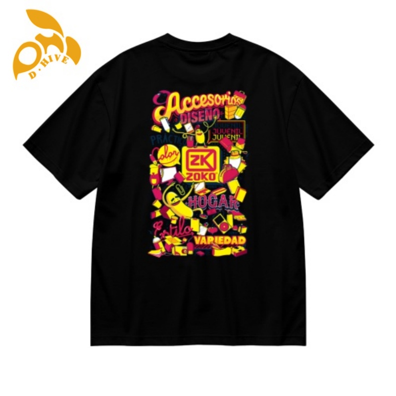 Free Shipping Designer Oversize shirt Round neck Customized Tees summer 180g Men's European size hot print T-shirt - back outdoor size S-XXL