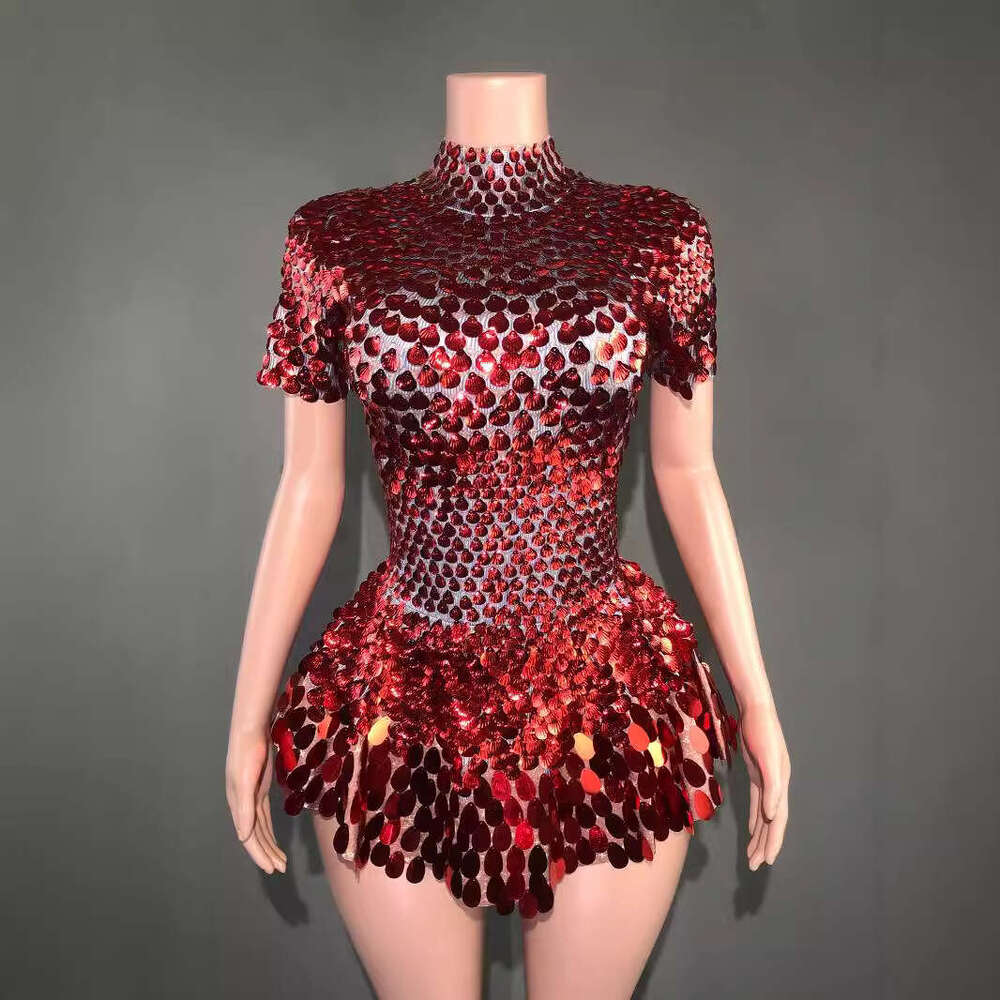 Maxi Dress STOCK Sexy Sequins Dazzling Daily Trend Party Zipper Gorgeous Short Skirt Formai Dress
