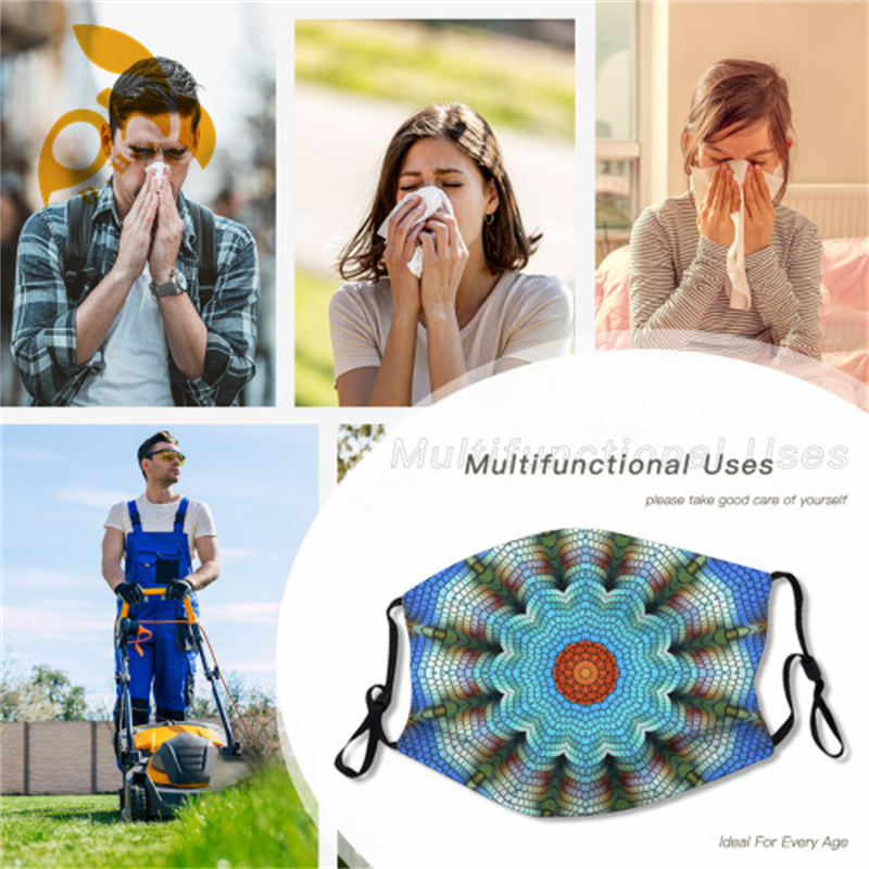 Mask+Dog Scarf polyester lightweight and breathable