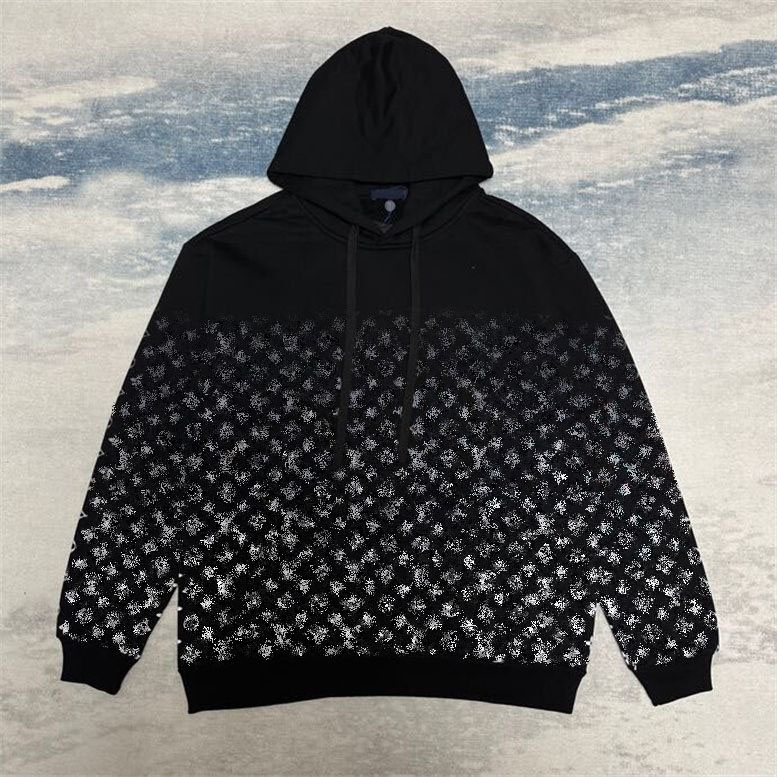 Men's Plus Size Hoodies & Sweatshirts Letter printed round neck sweater with wool roll fabric hoodie high street hip-hop loose pullover street O83S3