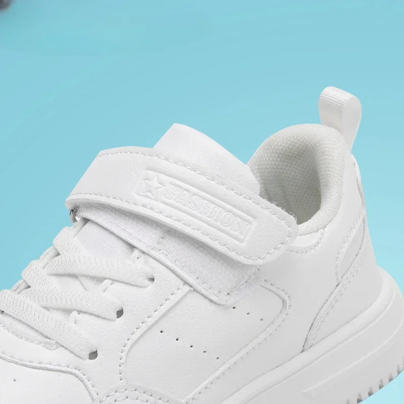 Leather Kids Running Shoes Fashion youngsters teens Casual Walking student fashion Sneakers Breathable Soft Children Sport40 250517
