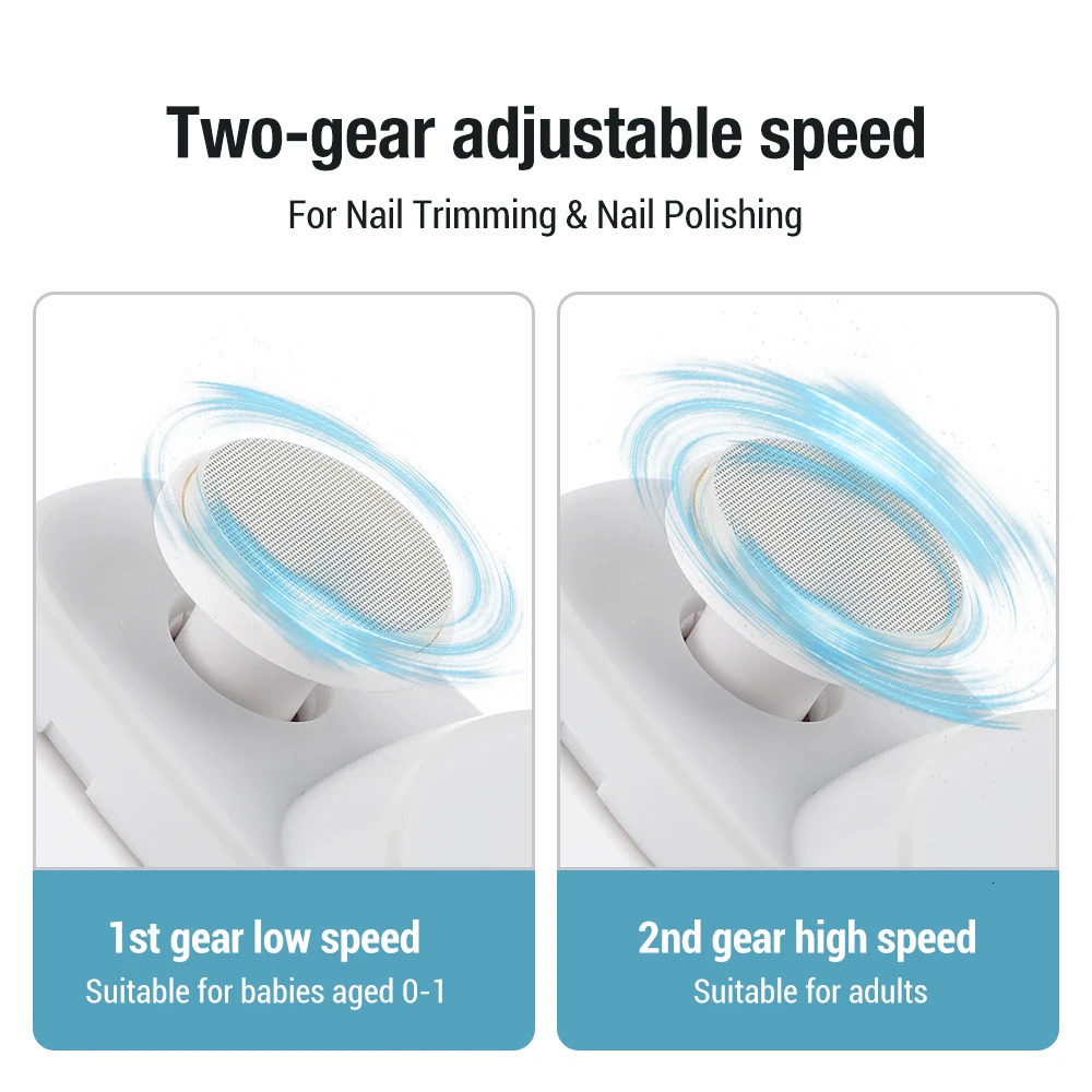 Electric Nail Clippers With Light Automatic Anicure Trimmer Adult Baby Fingernail Toe Scissors Pedicure Polishing Nails Cutter 250517