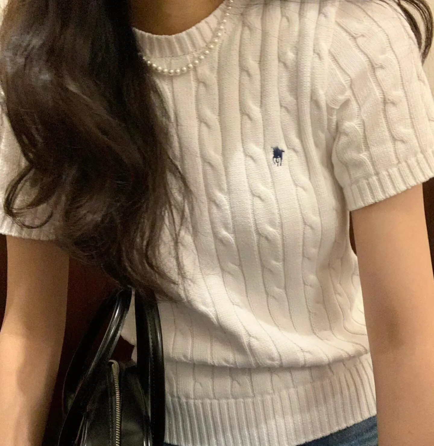 top designer clothes women Knitting Shirts Summer Pony Embroidered Slim Top Tees Womens Luxury Round Neck Solid Knitted T Shirt Stretch Pullover Tshirts