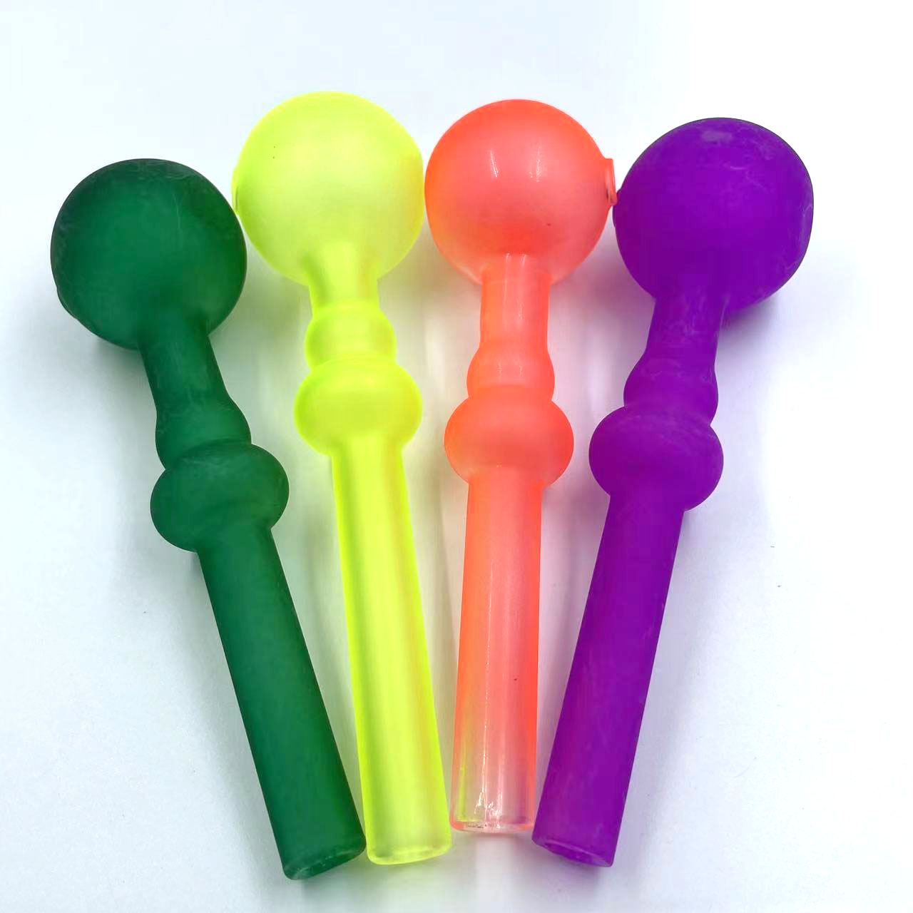 Colorful Glass Pipe Pyrex Glass Oil Nail Burning Pipe Concentrate Thick Glass Oil Burner Pipe Great Smoking Tubes Tips
