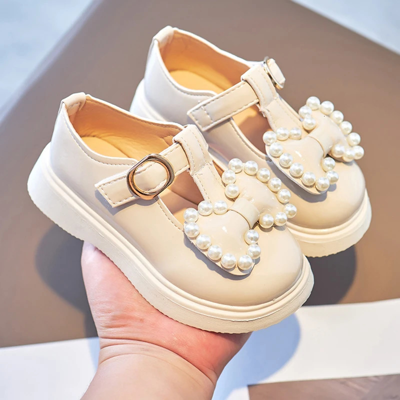 Childrens Shoes Princess Small Leather Shoes Spring and Autumn Girls Single Shoes Soft Sole Non-slip Mary Jane 250517CJ