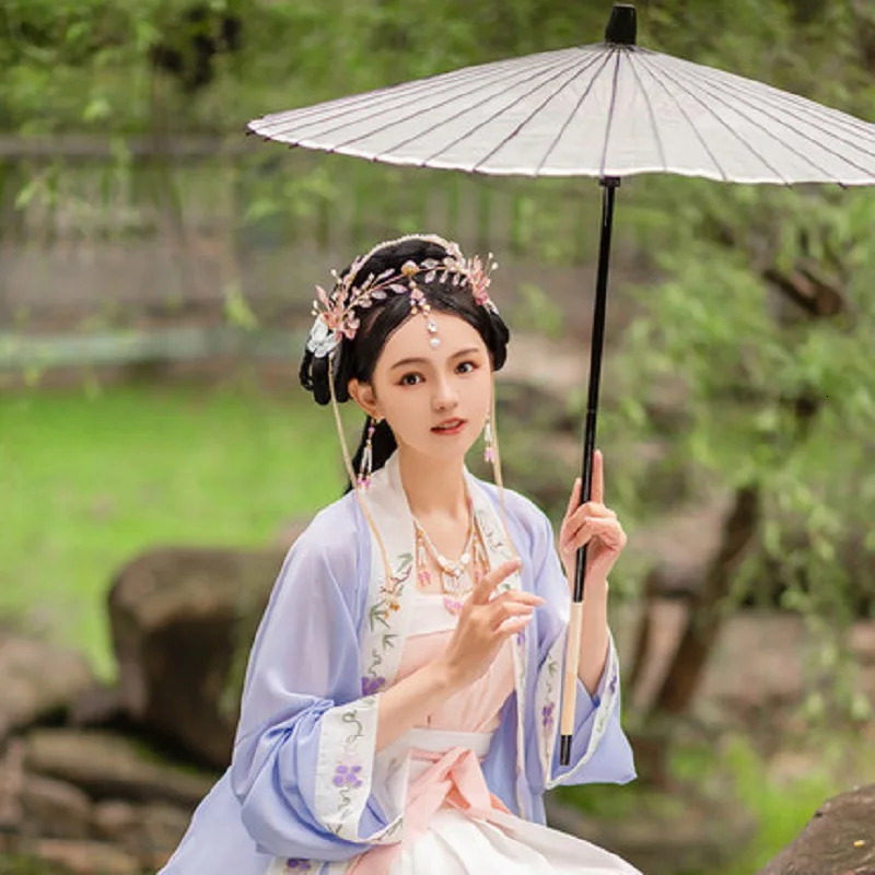 Long Tassel Headbands Hairband Simulated Pearl Leaf Tiaras and Crowns Hanfu Forehead Jewelry for Women Girls Hair Accessories 250517