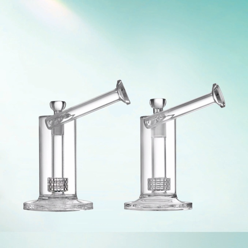 Without New Matrix Sidecar Glass Hookah Bong Birdcage Perc Smoking Bongs Thick Glass Water Pipes Personalized transparent hookah bag