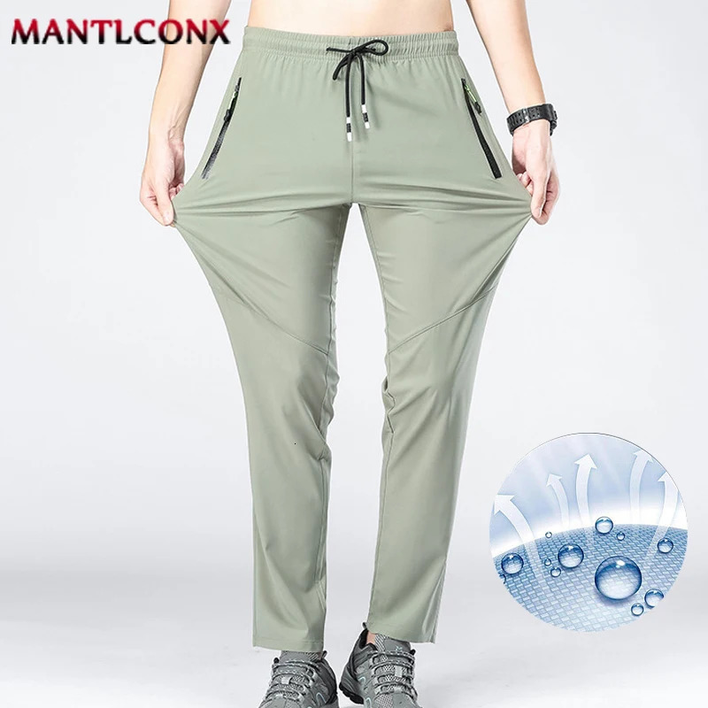 Summer Outdoor Sports Pants Quick Dry Gym Fitness Sweatpants Hiking Camping Men Women Climbing Running Trousers XL5XL 250513Z