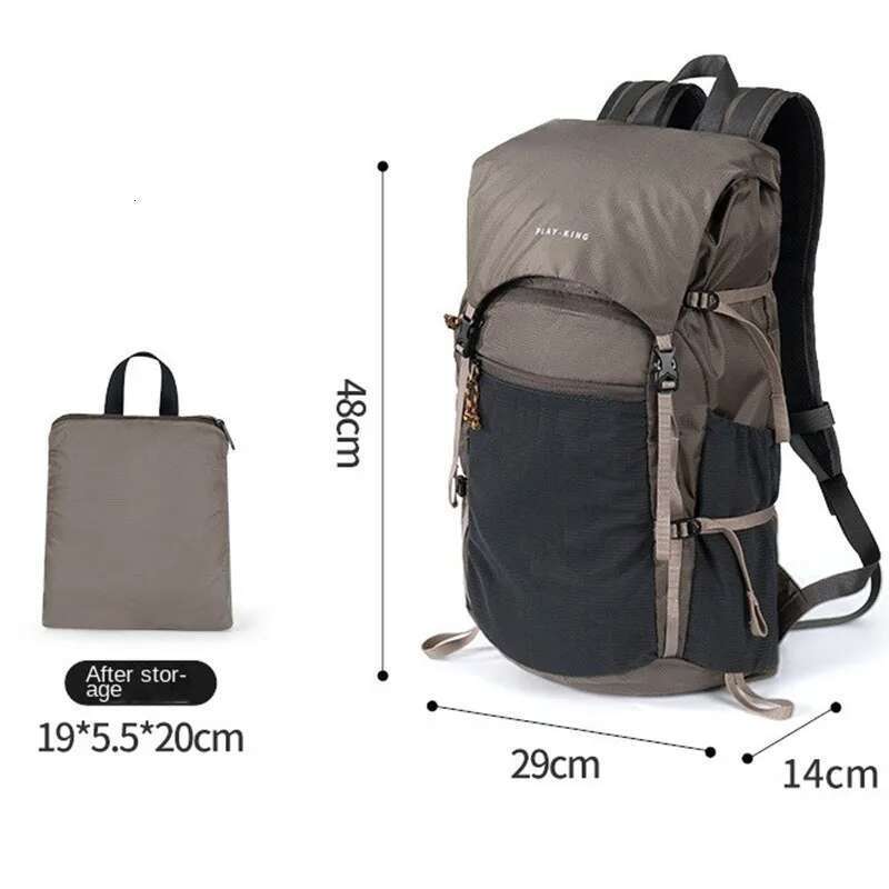 Summer Unisex Wilderness Hiking Travel Camping Storage Backpacks Tactical Backpack Folding Porosity Backpack Waterproof Bag