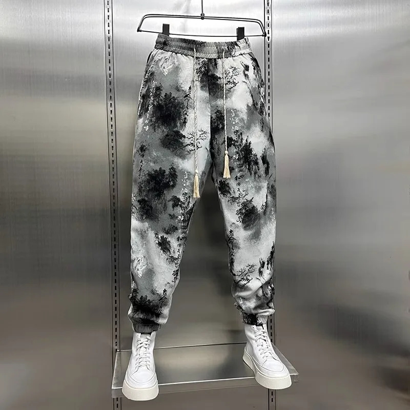 Mens Casual Drawstring Summer Elastic 3D Stereoscopic Breathable Streetwear Jogger Gym Sports Loose Pants Hip Hop Sweatpants 250513Z