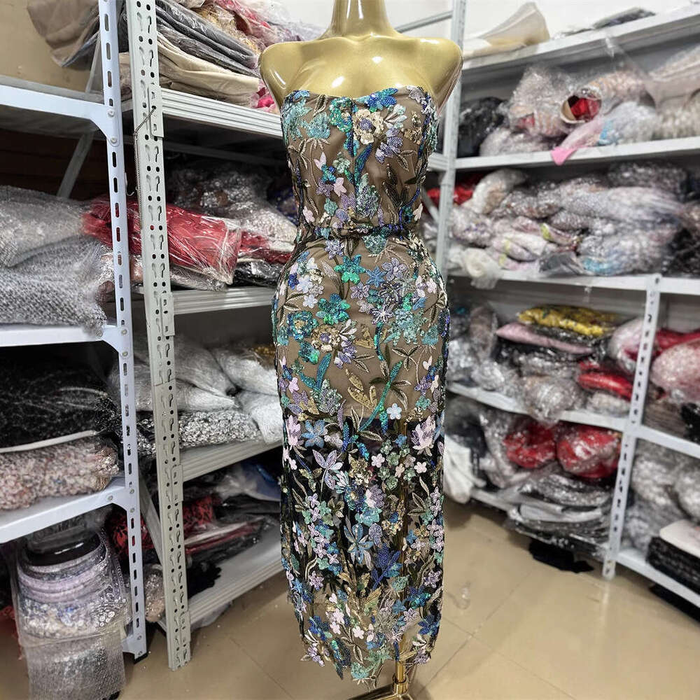 Maxi Dress High Quality Fashion Picture Color Strapless One Shoulder Slim Fit Floral Long Style Hip Hugging Dress Evening Gown KQ