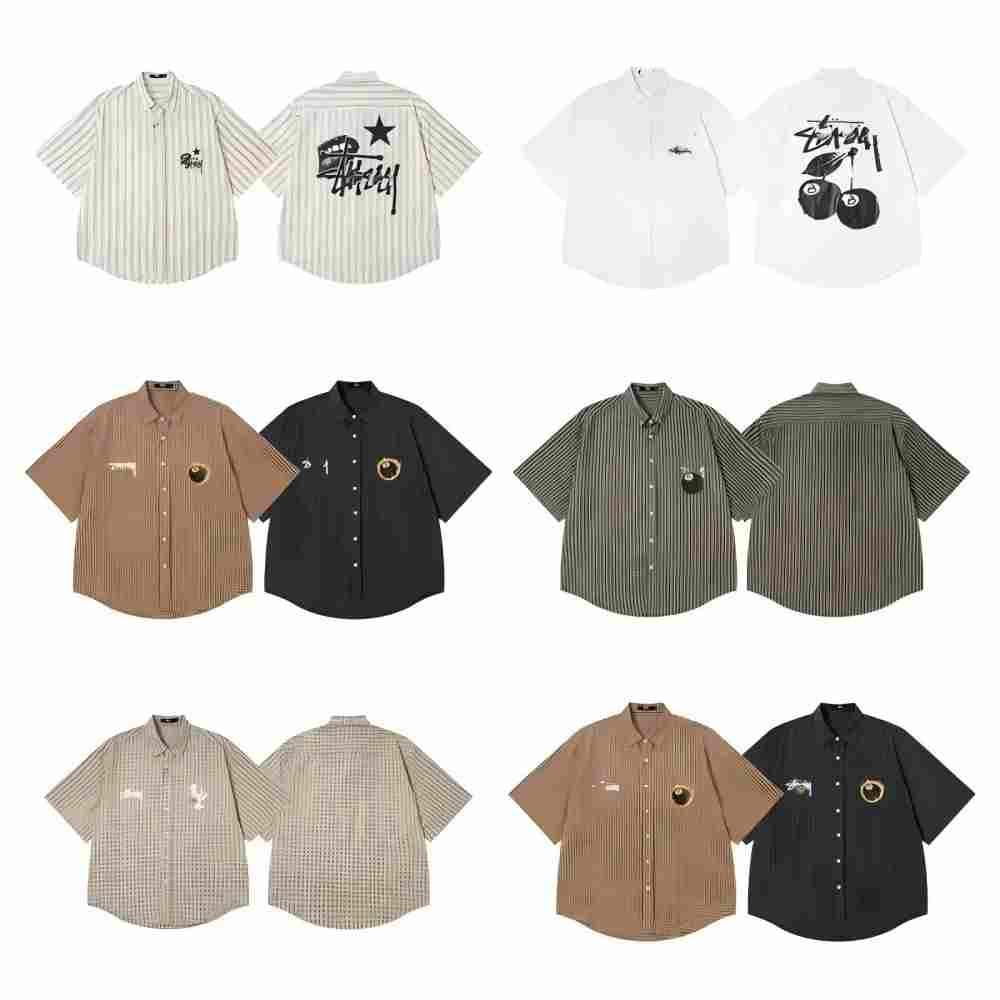 2025 Designer Shirts Mens Button Up Shirt print bowling tshirt Hawaii Floral Casual Shirts Men Slim Fit Short Sleeve Dress Hawaiian ZAR t-shirt