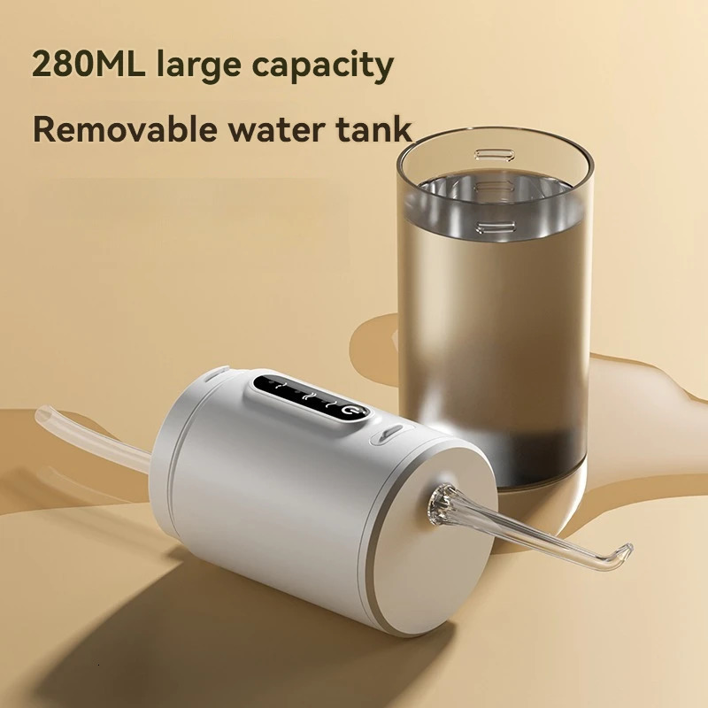 1 PCS Portable Water Floss USB Rechargeable Oral Irrigator 280ML Electric Tooth Cleaning Device 3 Modes Waterproof Irrigator 250517