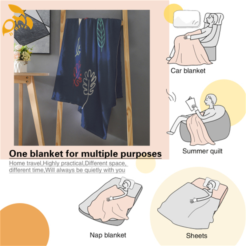 free shipping designer Customize Blankets 80x60inch green blue white purple colorful Blanket
