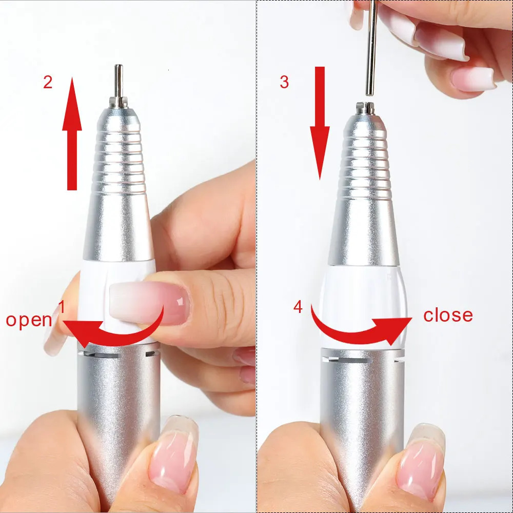 35000rpm 5Pins Electric Nail Drill Machine Handle Handpiece Pedicure Replacement Pen Manicure Beauty Tool ABE Accessory 250517