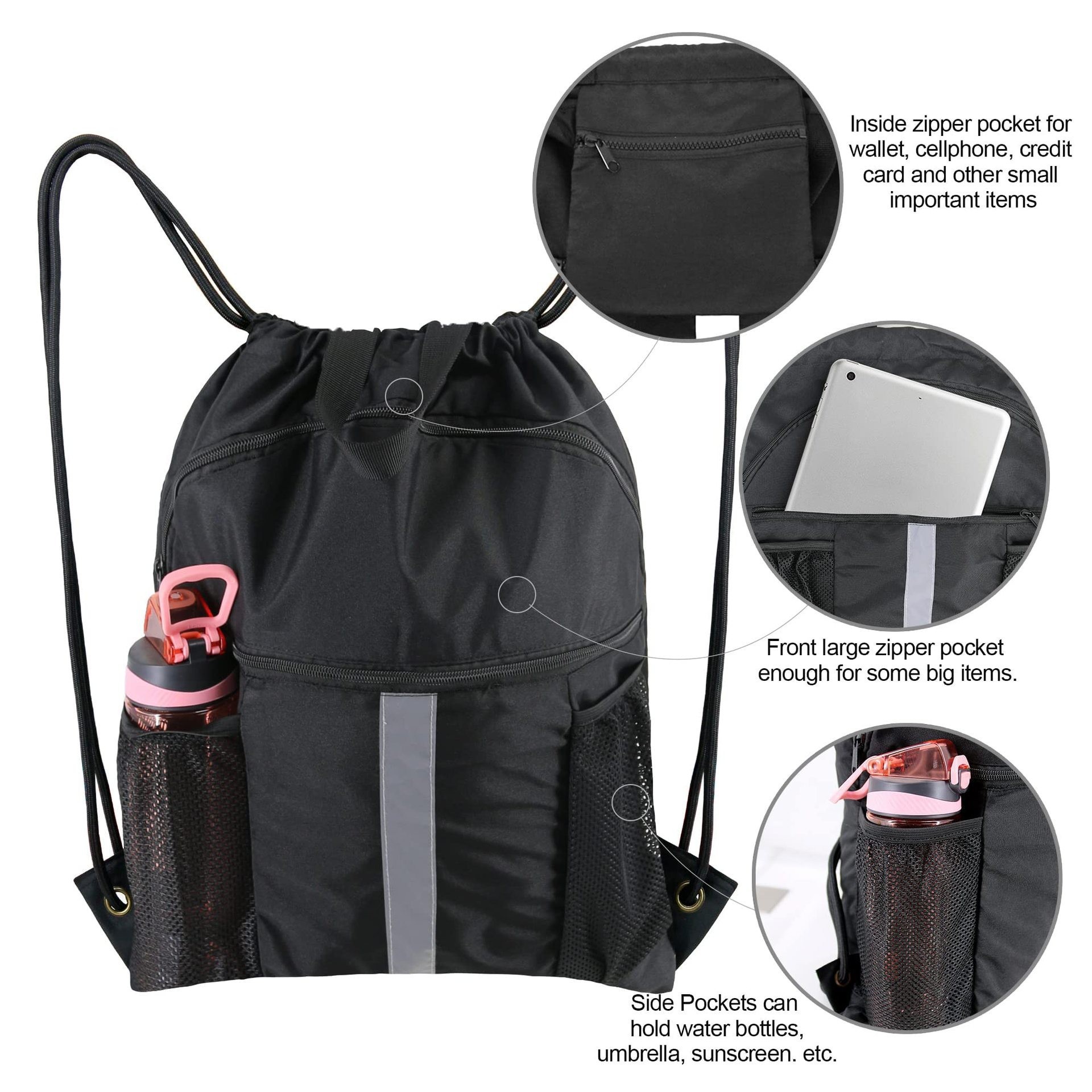 New Model Basketball and Football Pulling Rope Backpack with Divided Layers for Shoes and Accessories, Pulling Rope for Storage, Sports Bundle Pouch, 