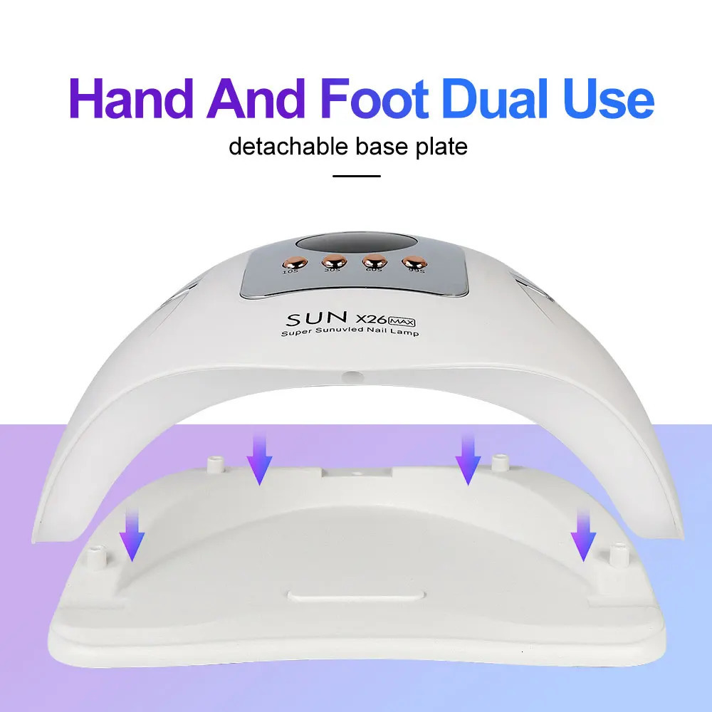 X26MAX 81LED Nail Dryer LED UV Lamp for Nails Gel Polish Dryer Light Professional Nail Art Accessories Curing Gel Toe Nails 250517
