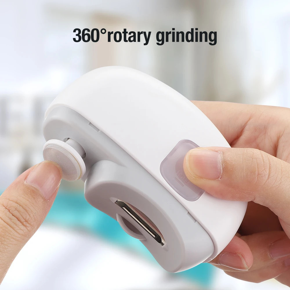 Electric Nail Clipper Grinding and Polishing 2 in 1 Multifunctional Portable Automatic Nail Grinder Electric Manicure Tool 250517