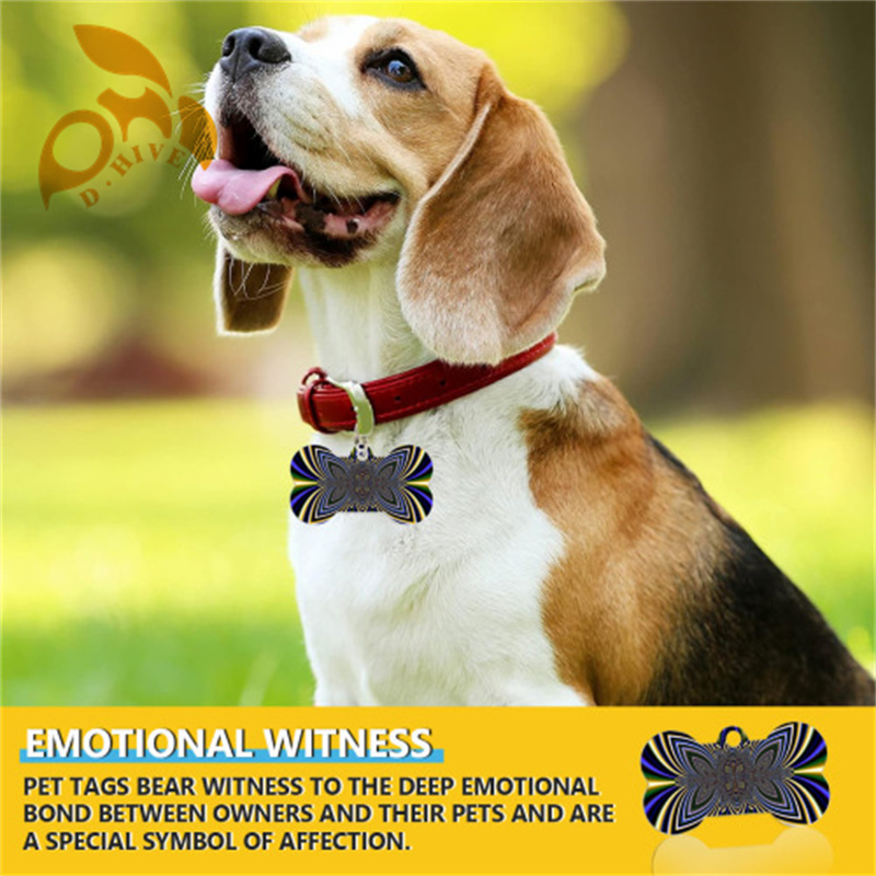 fashion Dog tags 5 * 3cm for daily decoration of dogs; If your dog gets lost, it's convenient for others to contact you faster