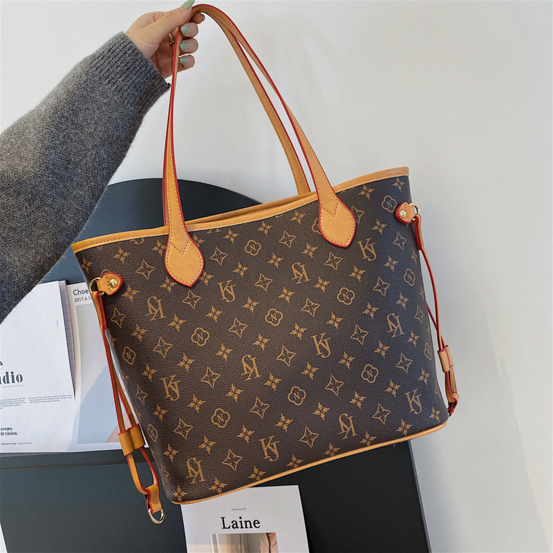 Designer Pack 2025 New Edition Design Trendy Printed Women Tote Bag Large Capacity Versatile Casual Shoulder Bag Commuter Work Shopping Handbag