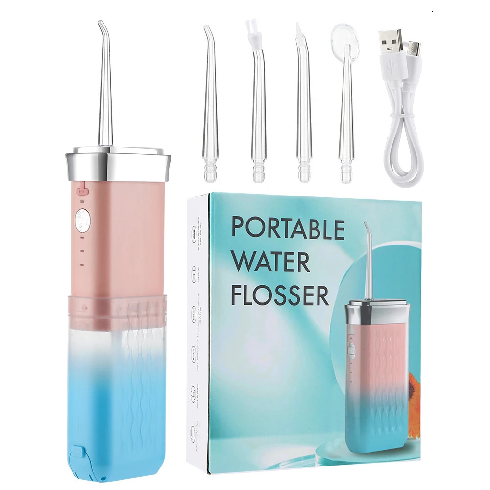 Water Flossers Oral Irrigator USB Rechargeable 180ml 3 Modes Portable Dental Water Tank for Teeth Waterproof Teeth Cleaner 250517