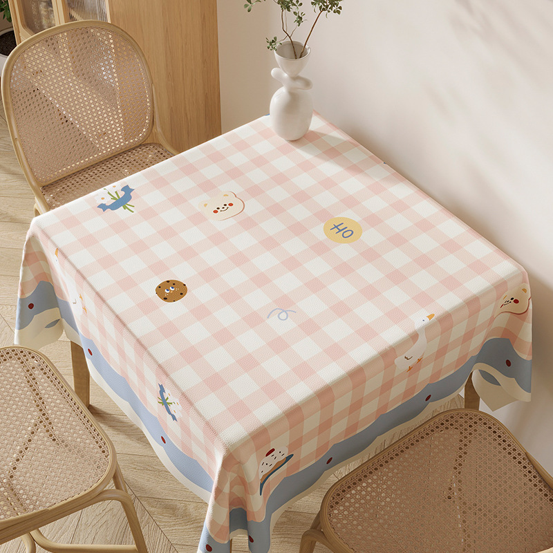 A741 Home Decor Fresh Washable Ins-Style Small Round Dining Cloth Durable Fabric Protection Against Water, Grease, Heat Spills