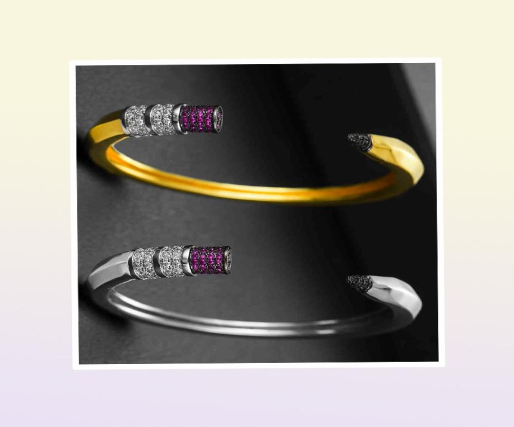 GODKI Trendy Pencil Designs Bangle Cuff For Women Wedding Full Cubic Zircon Crystal CZ Dubai Silver Color Party Bracelet 2103301602403279