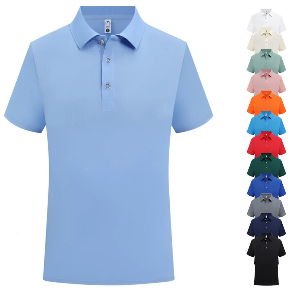 Blank Black Classic Uniform Polo T Shirt Men Wholesale Bulk Summer Formal Collar T-shirt For Men Casual Camiseta Polos De Hombre 250517