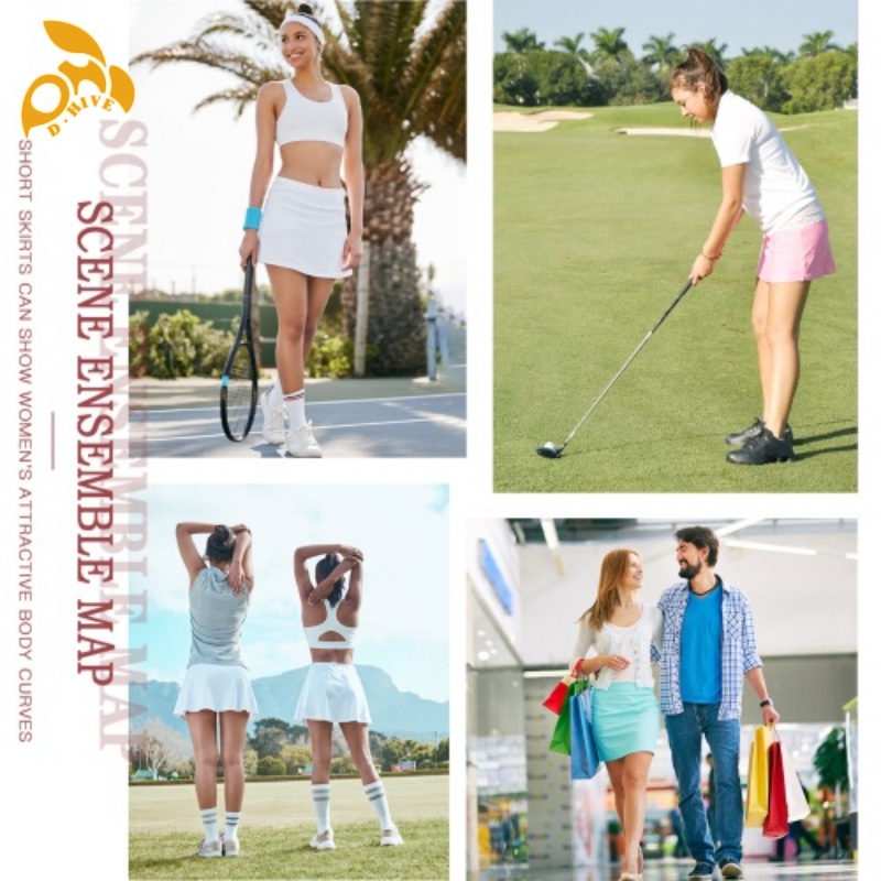 Free shipping Designer summer Top fashion short skirts custom-made ladies sports short skirts for ladies S-2XL
