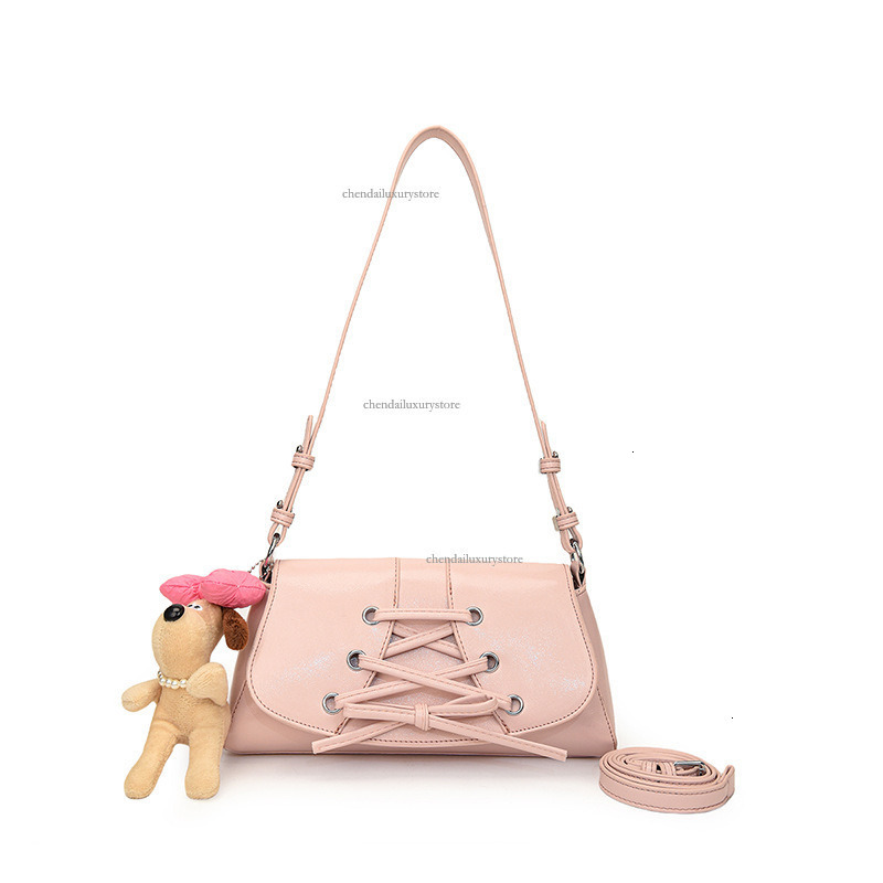 Free Delivery Designer Bag Women's Fashionable Shoulder Bag High-end Bow Crossbody Bag Korean Version Instagram Trendy Versatile Handbag Shopping