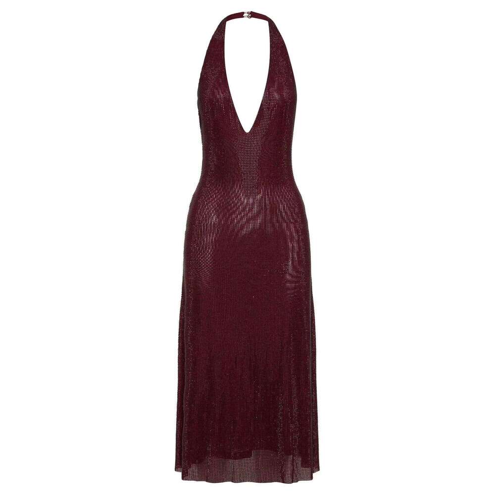 Maxi Dress Women S Fashion Sexy Deep V Neck Party Dance Sequin Suspender Short Skirt Dress KQ