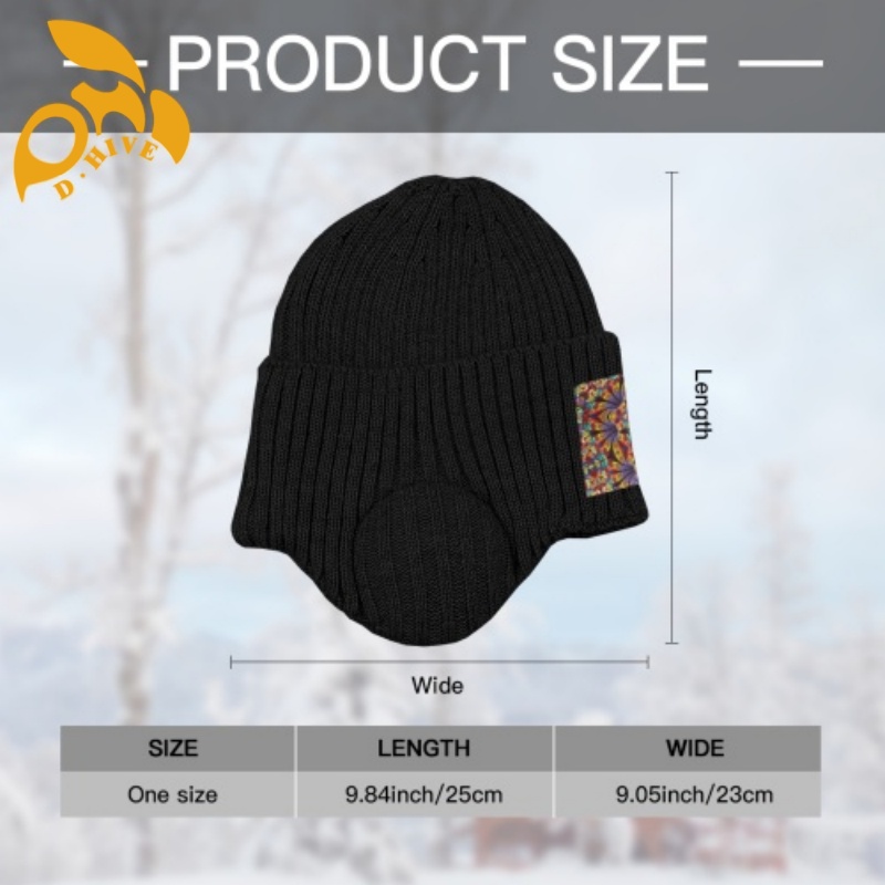 Free shipping custom winter ear-protecting knitted hats new cool fashionable outdoor knitted hats men and women