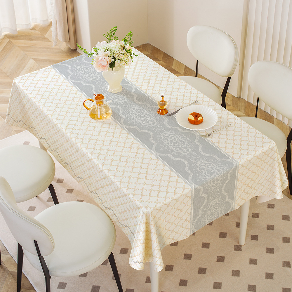 A719 light luxury high-grade home tablecloth pvc waterproof and oil-proof ins style rectangular coffee table tablecloth tablecloth wholesale