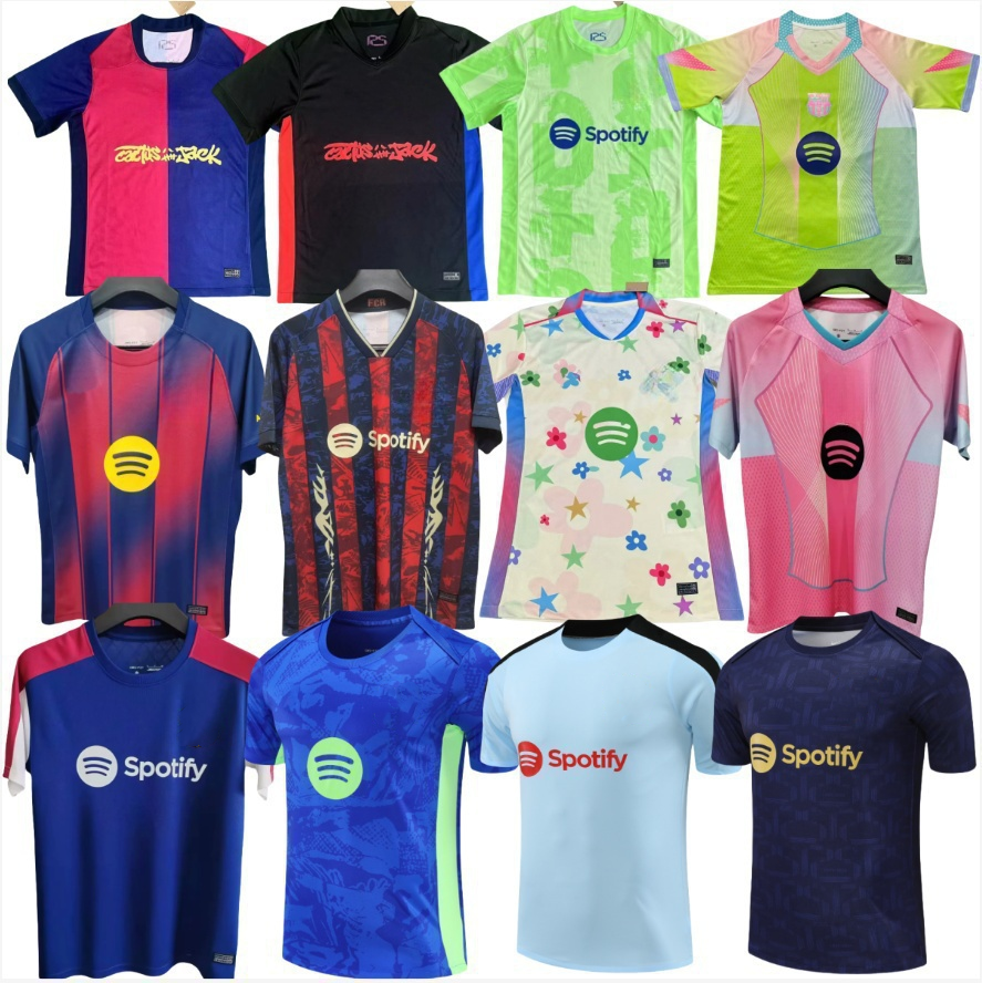 baRCElone Soccer Jerseys barcelonaES TRAINING LAMINE YAMAL LEWANDOWSKI GAVI PEDRI FERRAN OLMO football shirts 24 25 26 home camiseta futbol Maillot