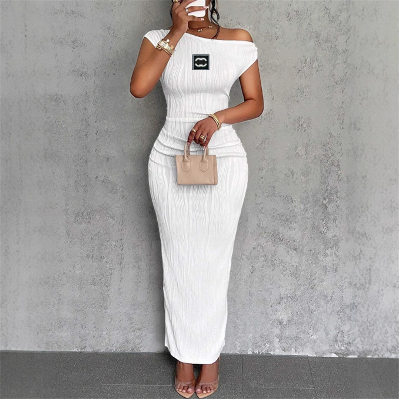 New Fashion Luxury Designer Women Casual Dress 2025 Embroidered Brand Logo Skirt Casual Slim Fit Slim And Sexy Hip Hugging skirt Dress Women Clothes Asian Size S-XXL