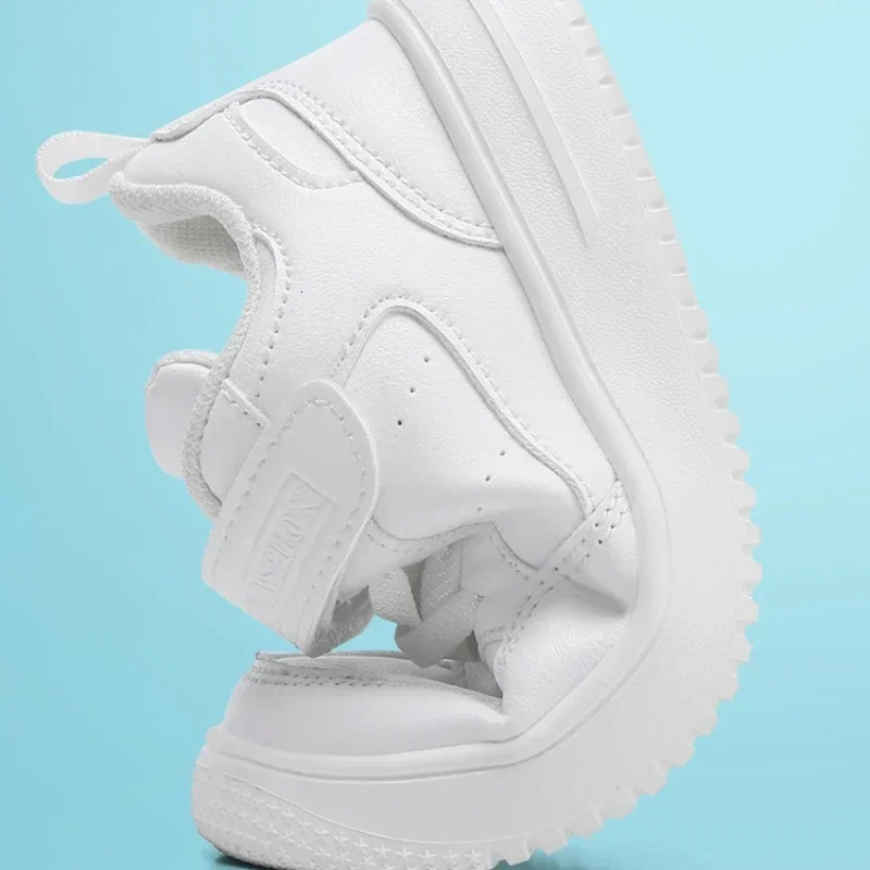 Leather Kids Running Shoes Fashion youngsters teens Casual Walking student fashion Sneakers Breathable Soft Children Sport40 250517
