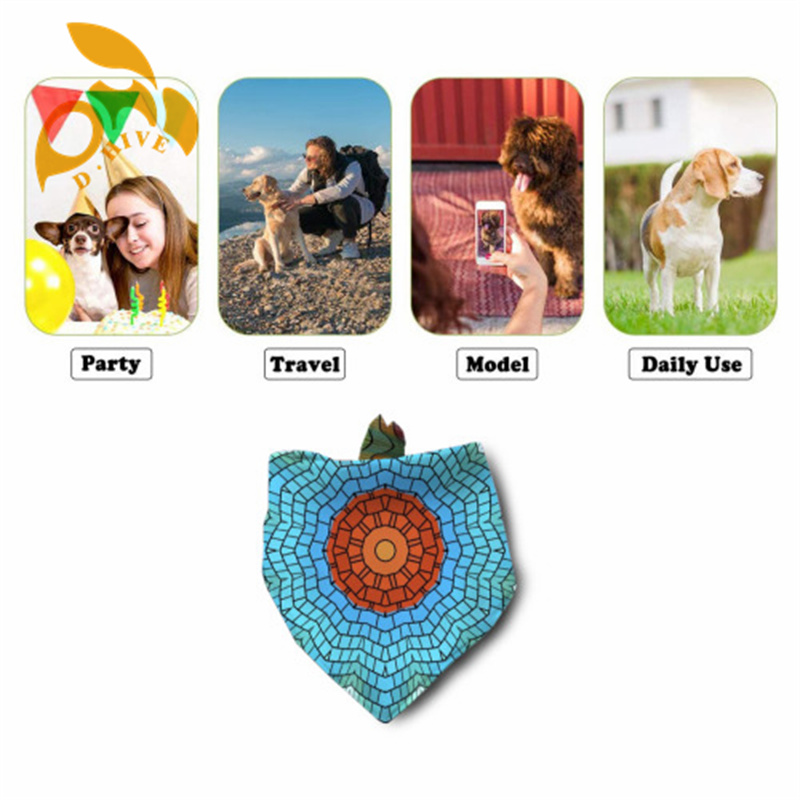 Mask+Dog Scarf polyester lightweight and breathable