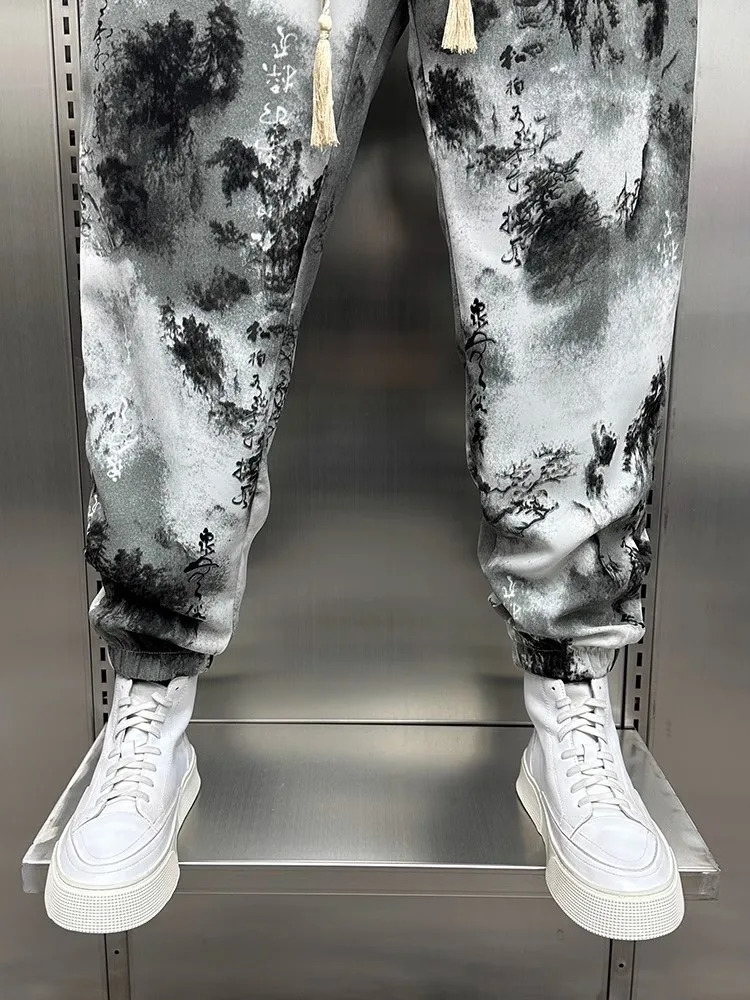 Mens Casual Drawstring Summer Elastic 3D Stereoscopic Breathable Streetwear Jogger Gym Sports Loose Pants Hip Hop Sweatpants 250513Z