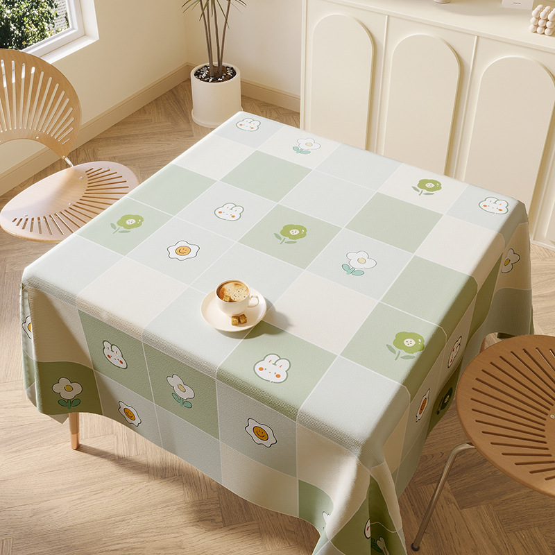 A741 Home Decor Fresh Washable Ins-Style Small Round Dining Cloth Durable Fabric Protection Against Water, Grease, Heat Spills