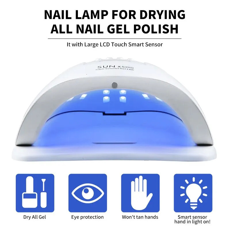 SUN X5 LED MAX Manicure Lamp 45 LEDs UV LED Nail Lamp For Nails Curing Nail Polish LED Nail Lamp Gel Dryer Lamps Nail Tools 250517