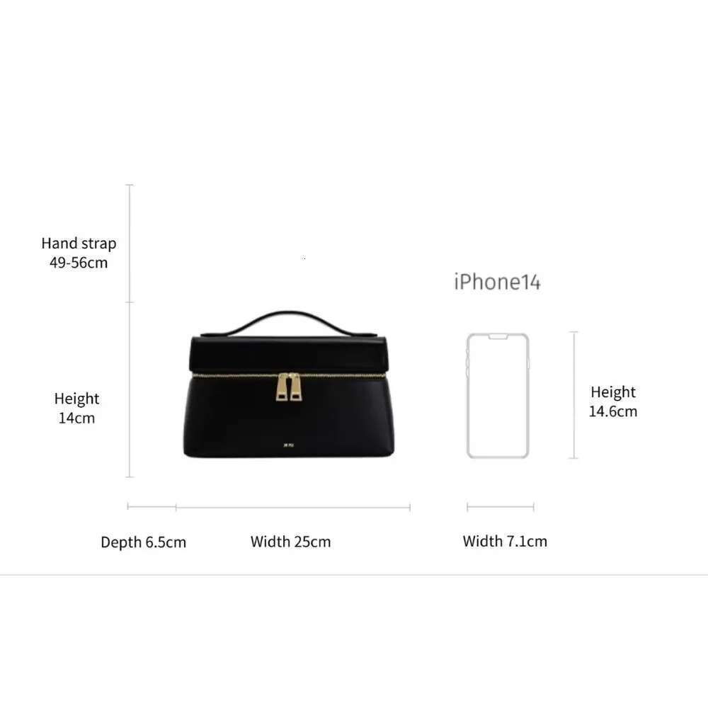 JW PEI Women's Thea Top Handle - 2025 New Lunch Box Shoulder Crossbody Handbag Commuting Fashion Genuine Leather Bag Female
