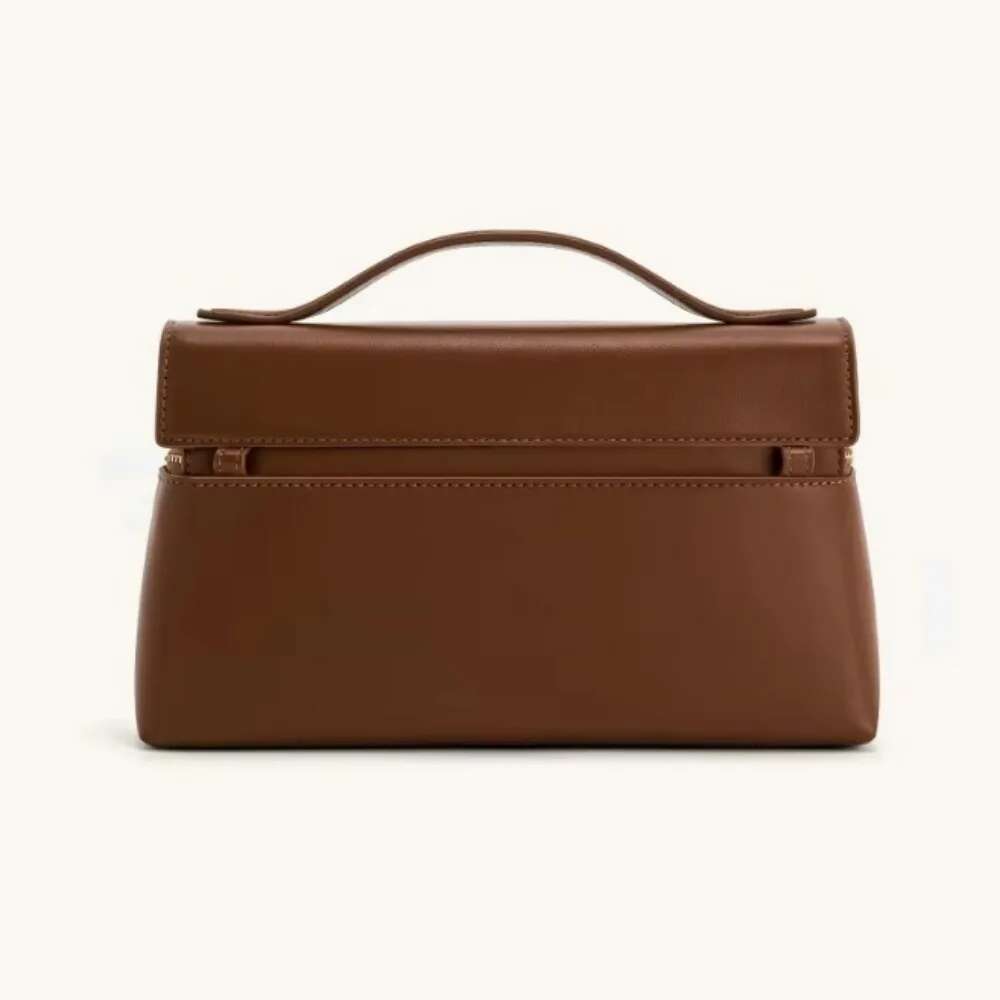 JW PEI Women's Thea Top Handle - 2025 New Lunch Box Shoulder Crossbody Handbag Commuting Fashion Genuine Leather Bag Female