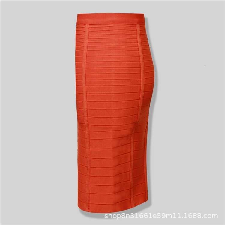 Maxi Dress Hot Selling Color Bandaged Short With Striped Zipper Double Opening Sexy High Waisted And Hip Wrapped Skirt KQ