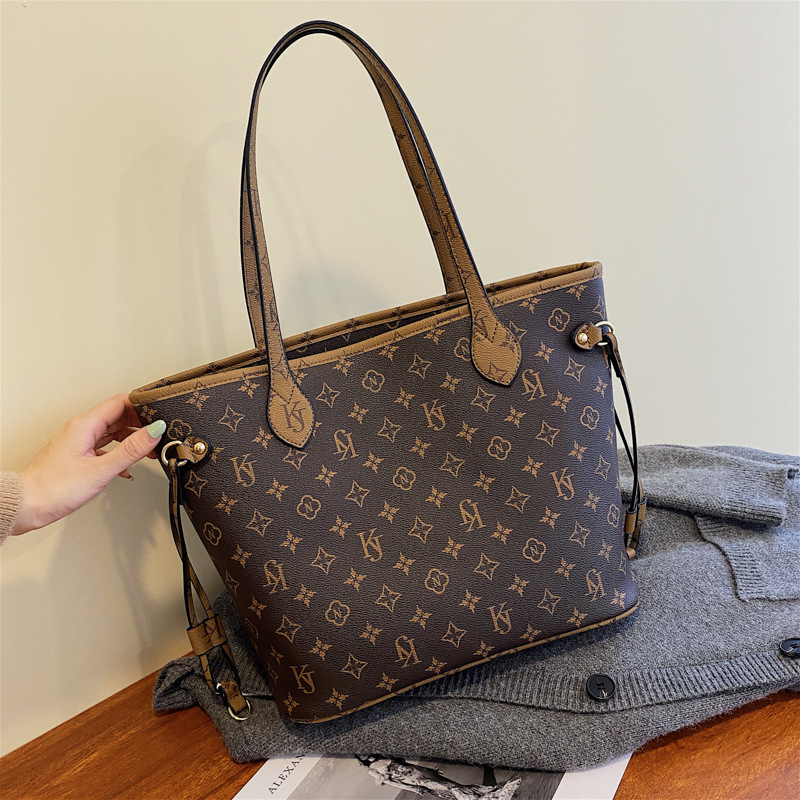 Designer Pack 2025 New Edition Design Trendy Printed Women Tote Bag Large Capacity Versatile Casual Shoulder Bag Commuter Work Shopping Handbag