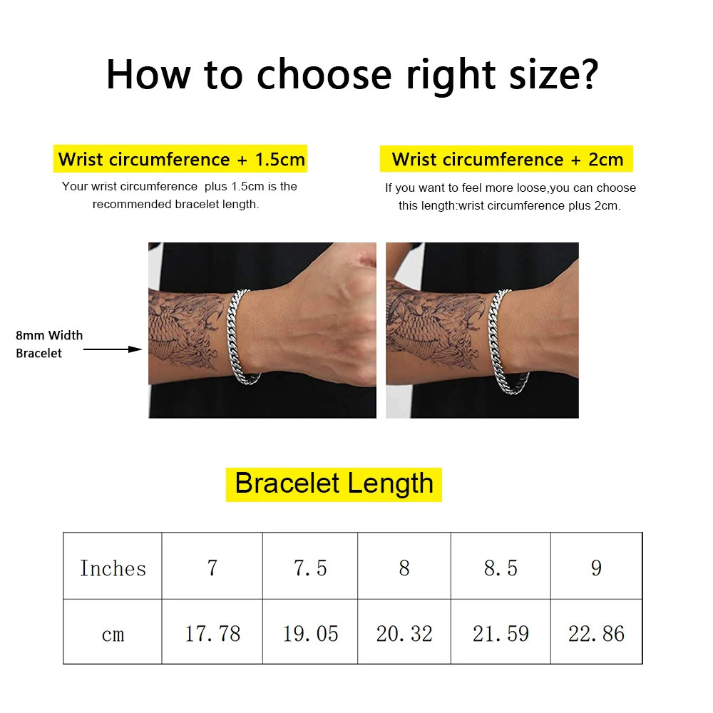 6mm-14mm18k Gold Plated Stainless Steel Cuban Bracelets Curb Cuban Link Chain Bracelets For Hiphop Jewelry 250517