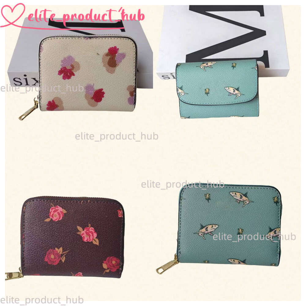 Coacher Wallet Designer Wallet Coin Bags Luxury Passport Holder Card Pack Card Holder High Quality Purse Coacher Bag Cherry Carriage Driver Wallet With Box 1Ca