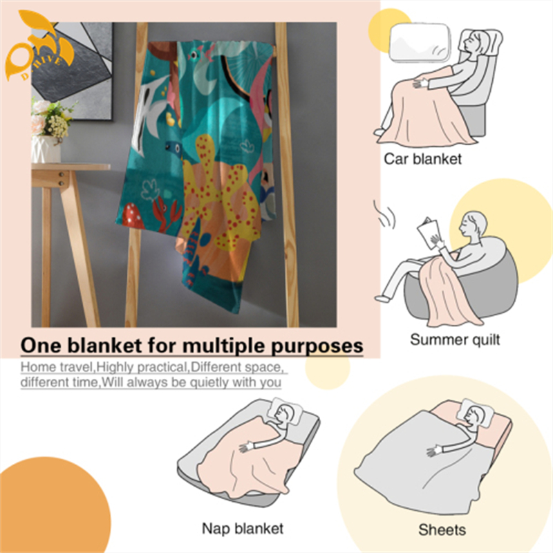 free shipping designer Customize Blankets 60x80inch green blue white pink grey Blanket