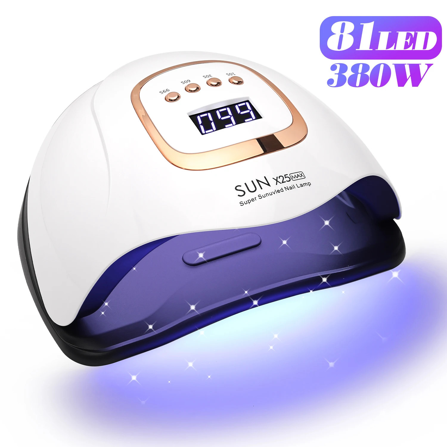 UV LED Nail Lamp 380W Nail Curing Lamps For Home Salon Powerful LED Drying Lamps For All Gel Polish Professional Nail Equipment 250517