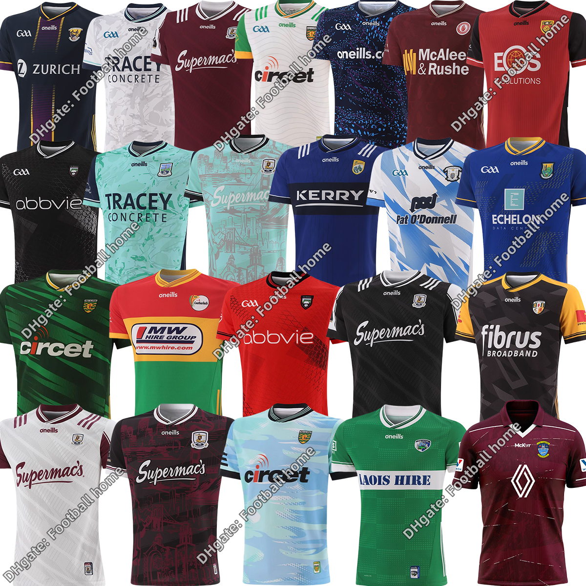 24 25 GAA Rugby jersey Leisure sports vest 2023 2024 All team Kerry Mayo Limerick Galway Dublin Down Cork Clare Cavan Antrim singlet jerseys S-XXXL